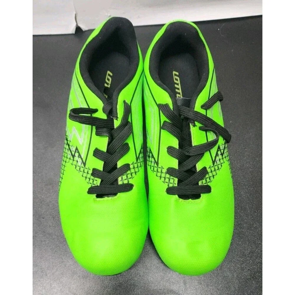 Lotto Forza Elite 3 JR Youth Soccer Cleats Size 6 Neon Lime Green Black